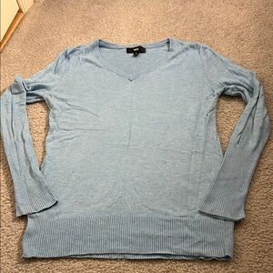 Light Blue V-Neck Sweater